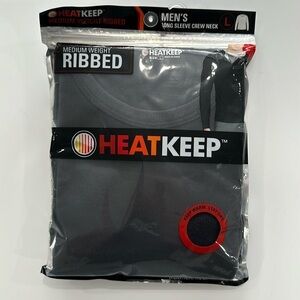 Men’s long sleeve ribbed crew neck shirt